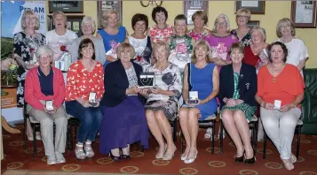  ??  ?? The lady President’s prize-giving in Rosslare. Back (from left): Eileen McKiernan, Marie Therese Swan, Mary Maguire, Marie Ann Brennan, Rosemary Spelman, Vandra Deacon, Susan Evans, Dorcas Maher, Carmel Morrissey, Eleanor O’Connor, Kathleen Goggin,...
