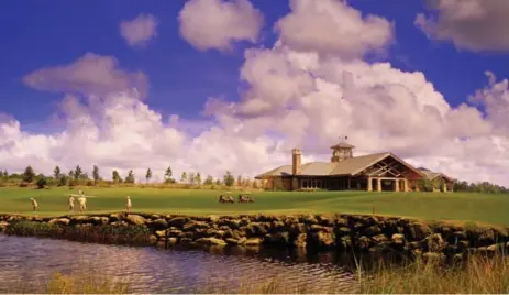  ?? WORLD GOLF VILLAGE ?? The King &amp; Bear golf course at the World Golf Village in St. Augustine, Fla., is the only design collaborat­ion between legends Arnold Palmer and Jack Nicklaus.