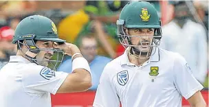  ?? Picture: GALLO IMAGES ?? OPENING PAIR: Dean Elgar, left, and Stephen Cook of South Africa