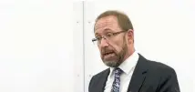  ?? PHOTO: GRANT MATTHEW/STUFF ?? Labour MP Andrew Little addressed the public to discuss the impact of no new offshore permits for oil and gas on Thursday.