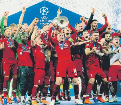  ?? FOTO: PEP MORATA ?? El Liverpool, vigente campeón quedó eliminado en la ronda de octavos de final a manos del Atético de Madrid