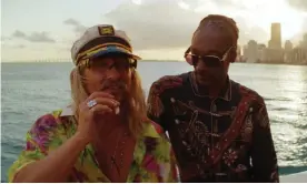  ??  ?? Matthew McConaughe­y and Snoop Dogg in The Beach Bum. Photograph: AP