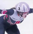  ??  ?? Triple crown Elise Christie