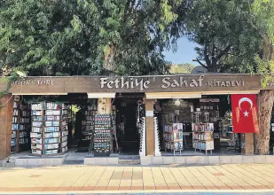  ??  ?? The exterior of Fethiye Sahaf reflects the sunny, coastal and free-spirited nature of the region.