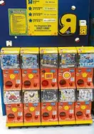  ??  ?? Gashapon machines at Toys “R” Us