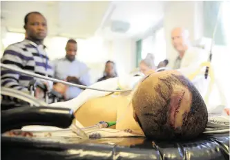  ??  ?? PROFESSOR Andrew Nicol and his team at Groote Schuur Hospital’s trauma wards deal with patients who’ve suffered violent attacks or serious injury.