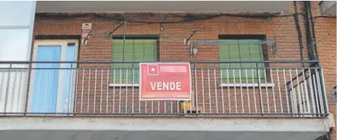  ?? // EP ?? Una vivienda con el cartel de ‘se vende’ en Madrid