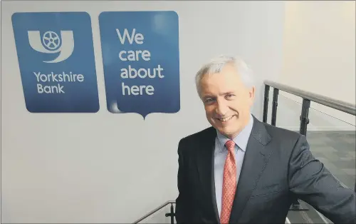  ?? PICTURE: SIMON HULME ?? TREMORS: David Duffy, the chief executive of Yorkshire Bank, which showed a bit more resilience than its rivals in the leave vote aftermath.