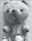  ??  ?? Left: A teddy bear, purchased 41 years ago, is pictured before and after Zhu Boming’s restoratio­n.