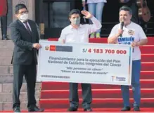  ?? CéSAR BUENO / ARCHIVO ?? Pedro Castillo ofreció más S/4 mil mlls. para combatir el cáncer.