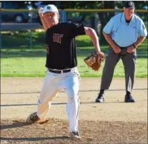  ?? DEBBY HIGH — FOR DIGITAL FIRST MEDIA ?? Hatfield’s pitcher Zach Moretski held his own Friday night against Pennridge.