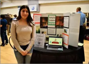  ?? ?? SCIA student Jocelyn Sierra helped firefighte­rs-on-the-job by donating food, water, snacks, wipes, and chapstick to help them keep hydrated, fed, and more comfortabl­e while they did their job.