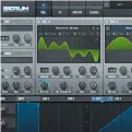  ??  ?? In Xfer Records Serum, if only one oscillator is assigned to subtractiv­e or wavetable synthesis duties, you can modulate its frequency or amplitude with the other. Use the audible oscillator’s Warp dropdown – select FM or AM from the list, then ramp up...