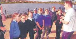  ??  ?? In the crew Youngsters at a previous Crucial Crew event at the James Hamilton Loch in East Kilbride