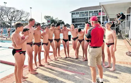  ?? ?? College’s junior water polo team secured a great 9-4 win against Westville. Photo: Maritzburg College