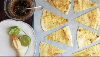  ?? PHOTO BY EMILY RYAN ?? Homemade tortilla chips “come out really well,” says chef Janice Wiley.