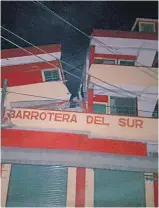  ?? Pictures / AP ?? Frightened residents of Mexico City comforted each other outside after yesterday’s earthquake, which caused damage to many buildings.