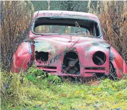  ??  ?? One of David McKeran’s photos of an abandoned car.