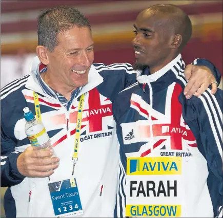  ??  ?? BLUNT ADVICE: Ian Stewart oversaw Mo Farah’s rise to Olympic greatness as Head of Endurance at UK Athletics