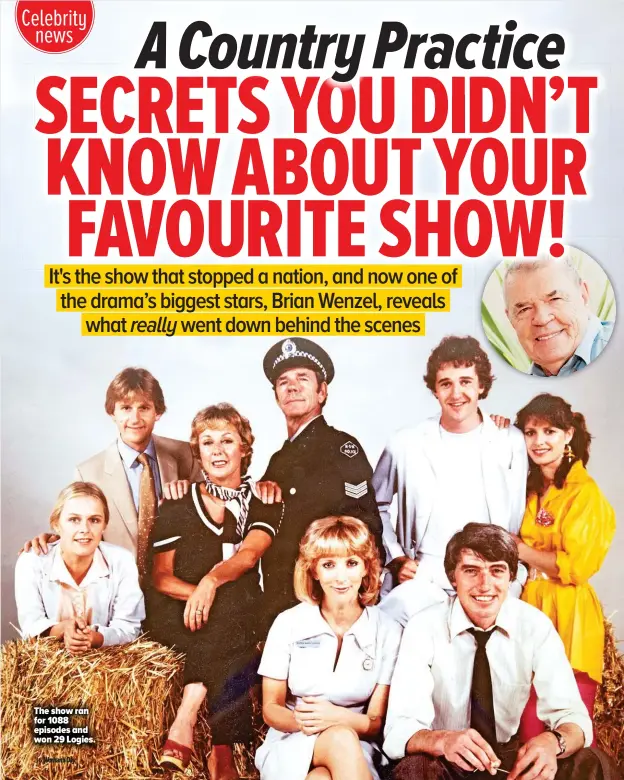  ??  ?? The show ran for 1088 episodes and won 29 Logies.