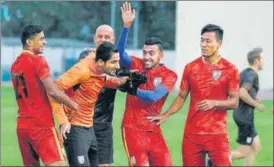  ?? AIFF ?? ▪ A win against Bahrain in Sharjah could see India top the group if hosts UAE fail to beat Thailand. Even a loss could see Stephen Constantin­e’s boys advance to the round of 16 if other results go their way.