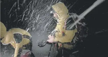 ??  ?? 0 Cairngorm Mountain Rescue Team faced appalling conditions to rescue a climber while the search goes on for missing walker Neil Gibson, below left, whose brother Alan’s body was found on Saturday