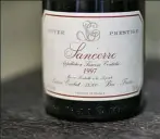  ??  ?? PARMI LES RUBIS DE LA LOIRE La Cuvée Prestige 1997 du domaine Lucien Crochet est un digne représenta­nt du terroir.