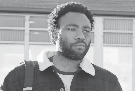  ??  ?? Donald Glover as Earn in “Atlanta” on FX. CURTIS BAKER/FX