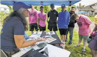  ?? FILE PHOTO BY LUKE CHRISTOPHE­R ?? Students at a RappFLOW event last year learned about testing procedures to determine if water is contaminat­ed with bacteria.