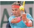  ?? FOTO: DPA ?? Gnadenlos fokussiert: Rafael Nadal in Aktion.