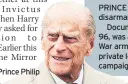  ??  ?? LETTER Prince Philip