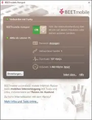  ??  ?? Mit Beetmobile können Sie beispielsw­eise im Hotel das hauseigene WLAN so erweitern, dass danach beliebig viele Geräte über das Netz online gehen können.