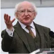 ??  ?? President Higgins who will be in Sligo on Friday.