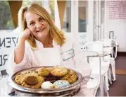  ??  ?? Susan Molzan is reponsible for the cookies used in Petite Sweets’ high-end ice cream sandwiches.