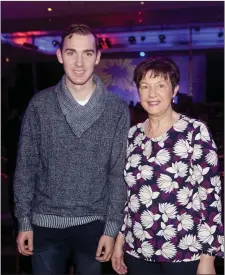  ??  ?? James Scanlon and Kay Lavin at Pat Shortt in the Radisson Blu Hotel.