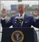  ?? AP ?? President Biden speaks about inflation and
supply chain issues at the Port of Los Angeles, Friday in Los Angeles.
