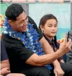  ??  ?? Roger Tuivasa-Sheck snaps a selfie during his visit.