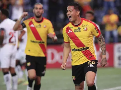  ?? RAFAEL PACHECO ?? Gerson Torres tuvo una semana de ensueño, un gol con la Sele y dos con el Team.