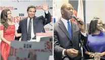  ?? PHELAN M. EBENHACK/AP
STEVE CANNON/AP ?? Ron DeSantis, left, is the Republican nominee for Florida governor. Andrew Gillum is the Democratic nominee.