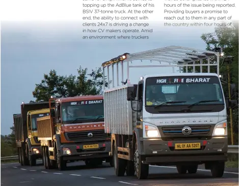  ??  ?? Daimler India Commercial Vehicles is leveraging data to stay ahead of the curve.