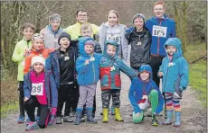  ??  ?? Lochaber Athletic Club juniors after the final prize-giving race of the season.