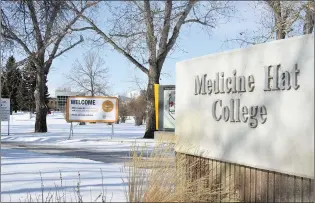  ?? NEWS PHOTO MO CRANKER ?? A regional vitality summit is taking place virtually this morning and there are a few tickets left. The summit is being hosted by Medicine Hat College.