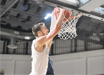  ?? IA NF ELDMANN/UMBC ?? Brandon Horvath has learned to channel his competitiv­e impulses and is averaging a career-high 15.2 points per game for UMBC.