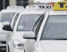  ?? ?? Taxi fares are to rise by between 17 and 30 per cent.