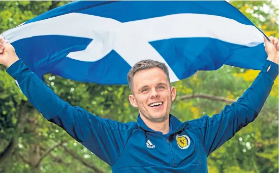  ?? Picture: SNS Group. ?? United striker Lawrence Shankland ‘hit the ground running’ at Scotland training, according to coach Steven Reid.