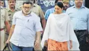  ?? PTI FILE ?? ▪ Aarushi’s parents Rajesh and Nupur Talwar walked out of Dasna jail in October 2017 after their acquittal by the Allahabad HC.