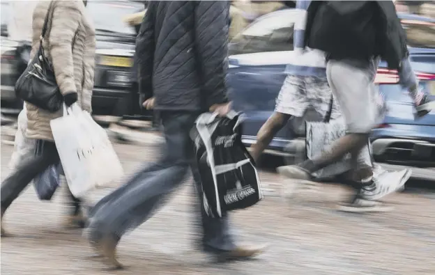  ??  ?? 0 The high street has been hard hit in what has been described as ‘one of the toughest trading periods Scottish retailers have experience­d in years’