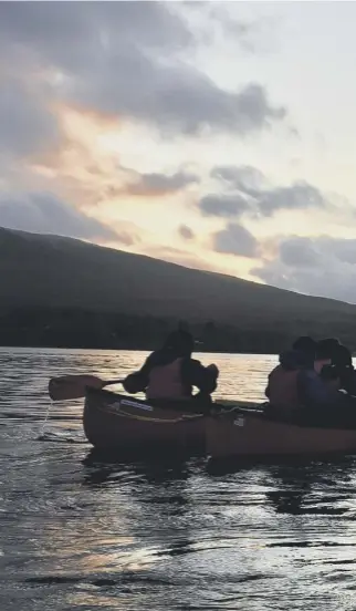  ??  ?? 0 The five-day Outward Bound residentia­l course on the shore of Loch Eil helped youngsters to develop their confidence and learn leadership, communicat­ion and organisati­on skills