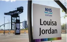  ??  ?? The NHS Louisa Jordan hospital is being used to deliver vaccinatio­ns