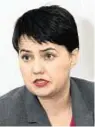  ??  ?? Ruth Davidson: questions